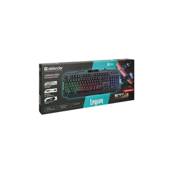 Picture of Defender LEGION GK-010DL Wired Gaming Keyboard( Multicolor )