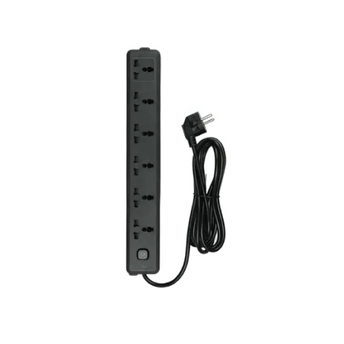 Picture of Deli T705 3 Meter 2 Pin 6 Port Power Strip Multiplug( Black )