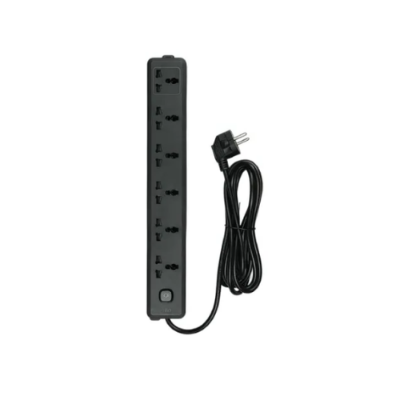 Picture of Deli T705 3 Meter 2 Pin 6 Port Power Strip Multiplug( Black )