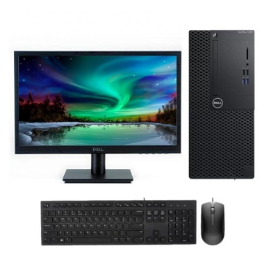 Picture of Dell Optiplex 3060MT 8th Gen Core i5-8500 4GB DDR4, 1TB HDD, 18.5" monitor Micro Tower Brand PC( Black )