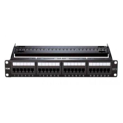 Picture of D-Link NPP-C61BLK241 24 Port Cat6 UTP Full Loaded Patch Panel( Black )