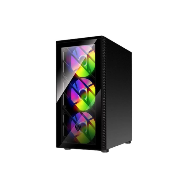 Picture of FSP CMT192 Mid Tower Black ATX Gaming Desktop Case( Black )
