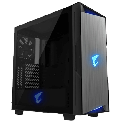Picture of Gigabyte AORUS GB-AC300G ATX Mid-Tower Tempered Glass Gaming Casing without Power Supply( Black )