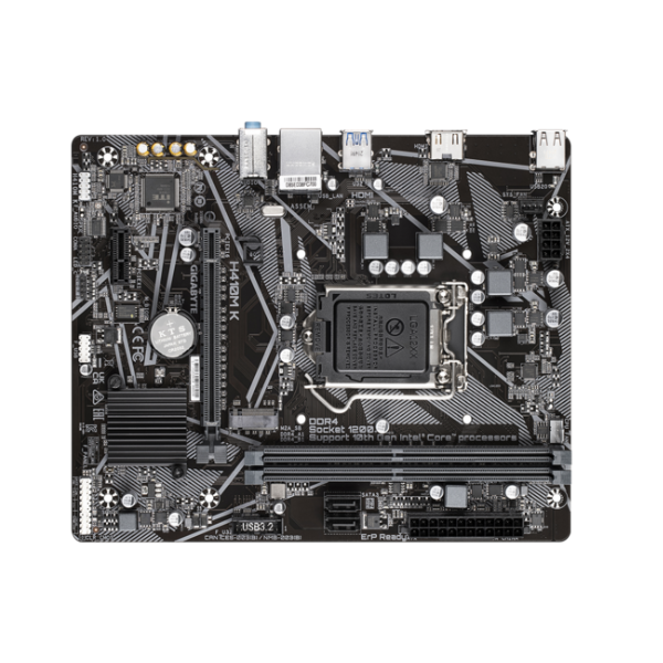 Picture of Gigabyte H410M K DDR4 Intel 10th Generation Motherboard( Black )