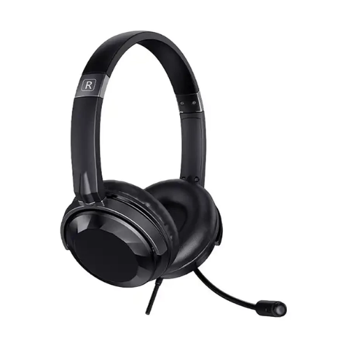 Picture of Havit H217D Dual Port Stereo with Mic Headphone( Black )