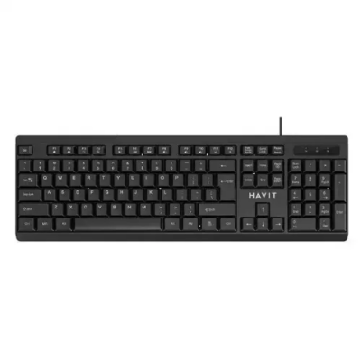 Picture of Havit KB376 Black USB Keyboard With Bangla( Black )