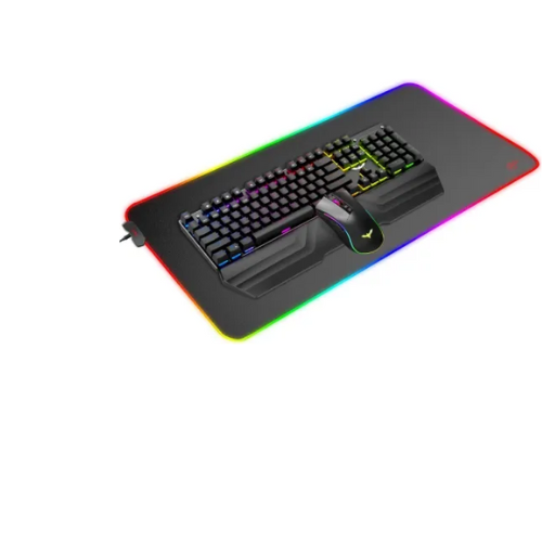 Picture of Havit KB511L RGB Wired Gaming Mechanical Keyboard, Mouse & Mouse Pad Combo( Black )