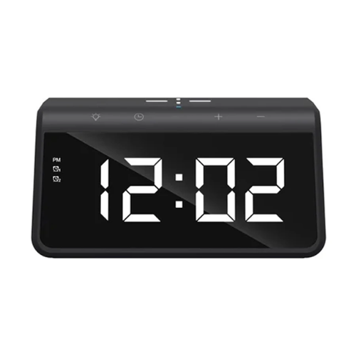 Picture of Havit W320 15W Black Wireless Charger with Alarm Clock & Ambient Light( Black )