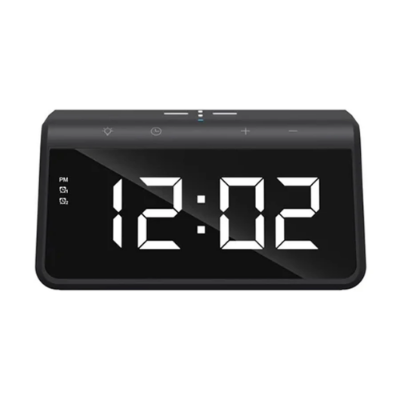Picture of Havit W320 15W Black Wireless Charger with Alarm Clock & Ambient Light( Black )