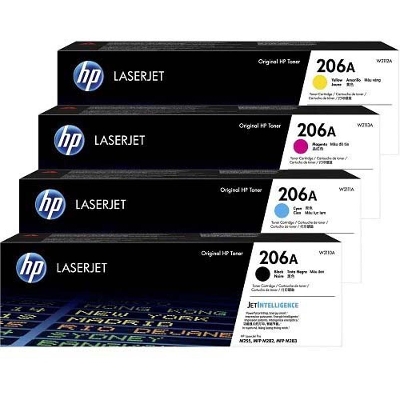 Picture of HP 206A CMYK Full Set Toner Cartridge( Multicolor )
