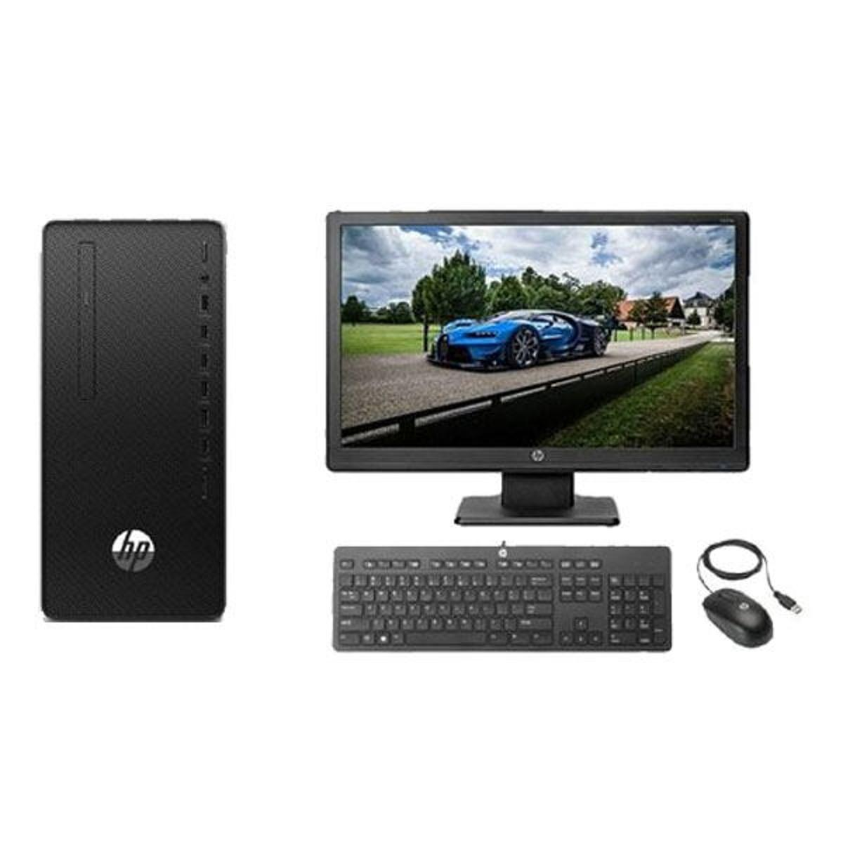 Picture of HP 280 Pro G6 10th Gen i5-10500 3.1 to 4.5GHz, 8GB, 256GB SSD,1TB HDD, W10H, Micro Tower PC with 19.5 Inch Monitor( Black )