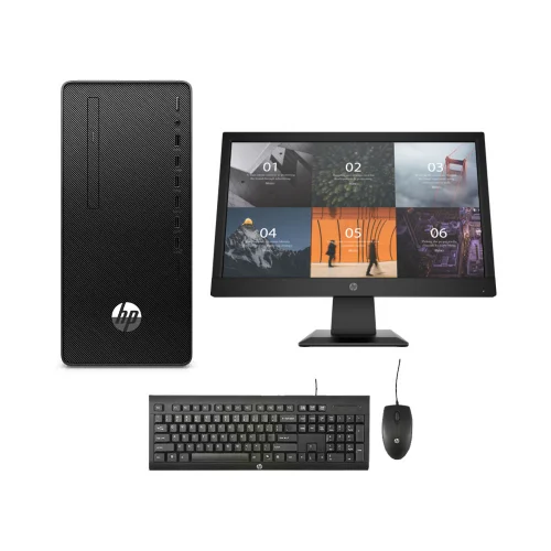 Picture of HP 280 Pro G8 11th Gen i5-11500 2.7 to 4.6GHz, 8GB, 256GB SATA SSD 1TB HDD, W10H, Micro Tower PC with 19.5 Inch Monitor( Black )