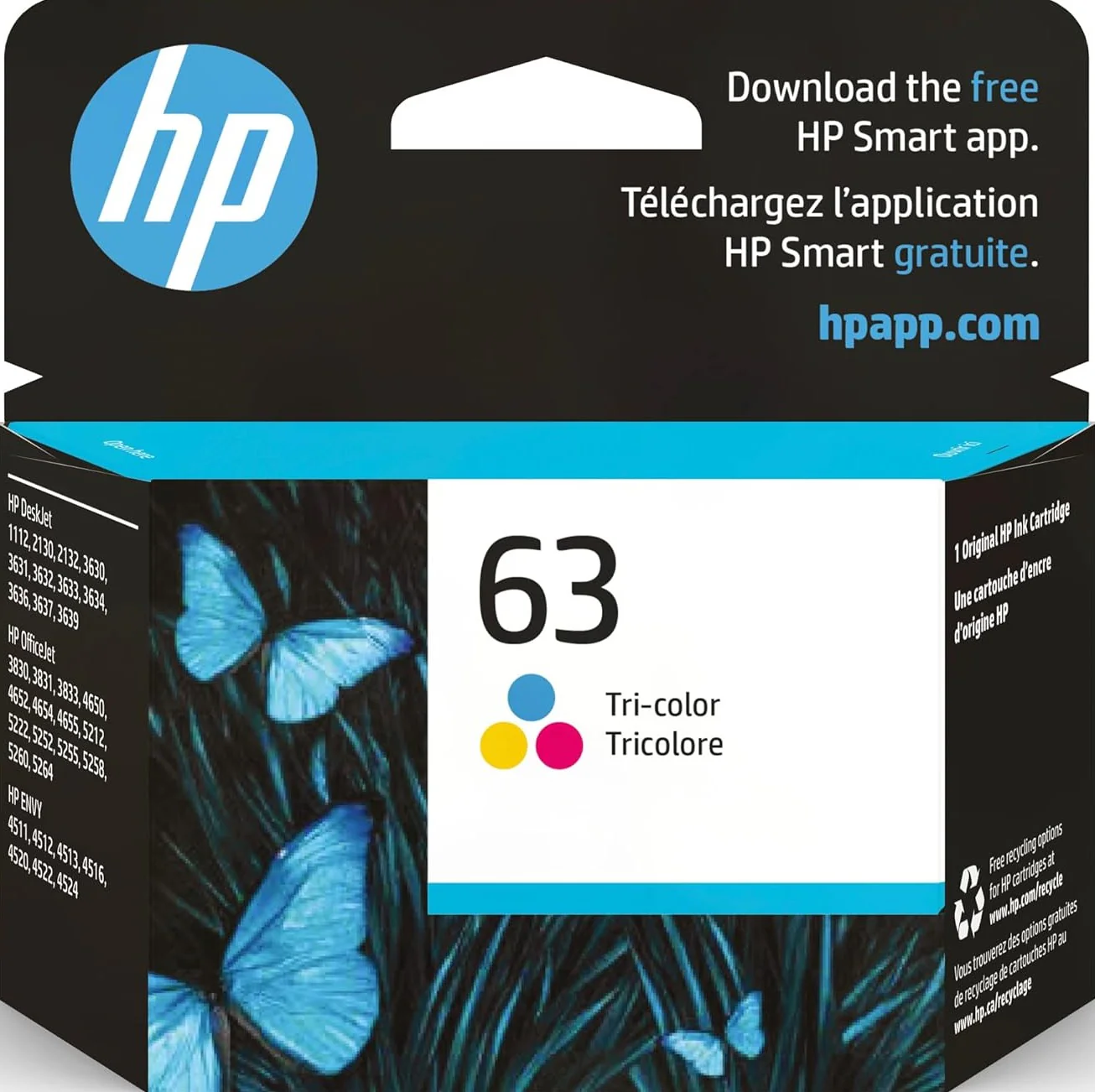 Picture of HP 63 Tri-color Ink Cartridge( Multi Color )