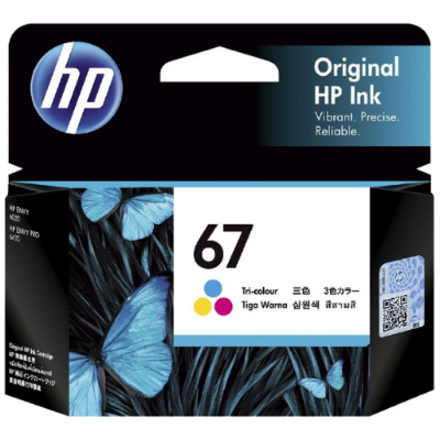 Picture of HP 67 Tri-Color (3YM55AA) Original Ink Cartridge( Multicolor )