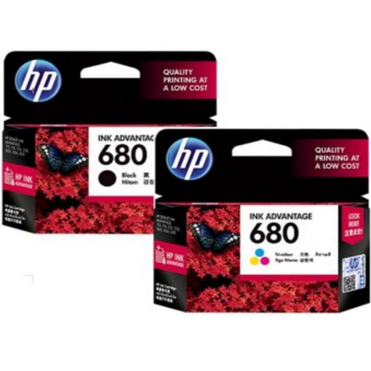 Picture of HP 680 Black & Tri-Color Original Ink Advantage Cartridge (Full Set)( Multicolor )