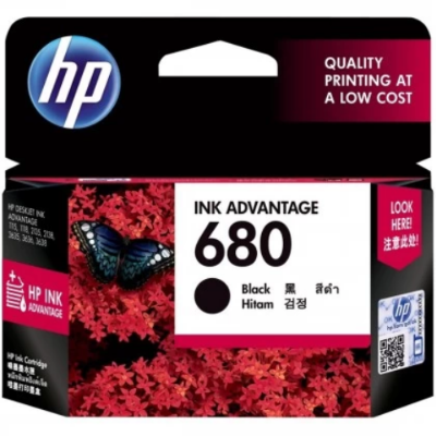Picture of HP 680 Black Original Ink Advantage Cartridge( Black )