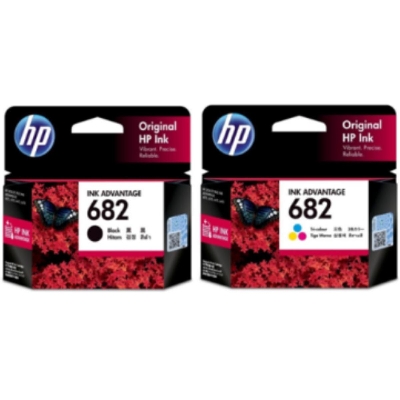 Picture of HP 682 Original Ink Advantage Black & Tri-Color Cartridge (Full Set)( Multicolor )