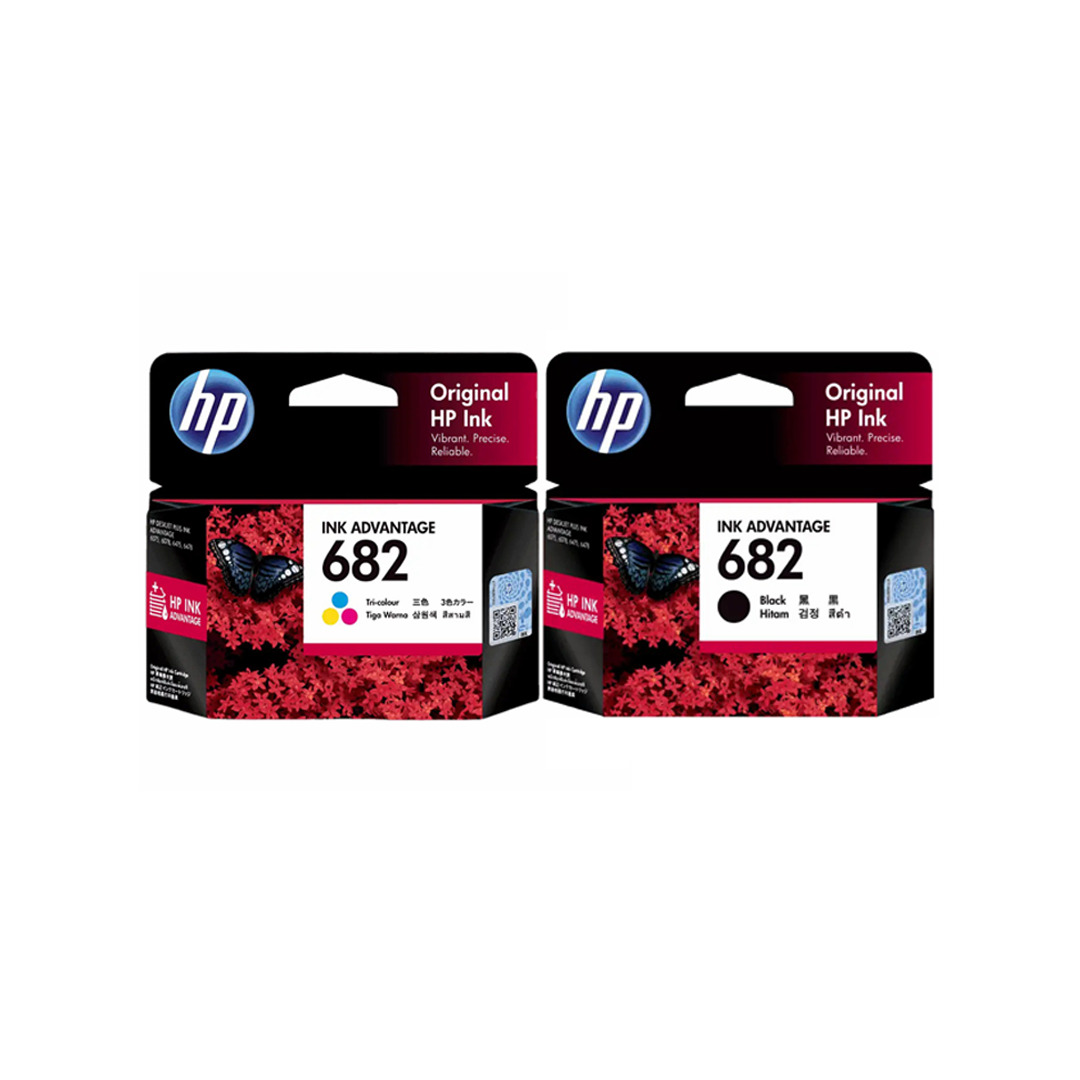Picture of HP 682 Original Ink Advantage Black & Tri-Color Cartridge (Full Set)( Multicolor )
