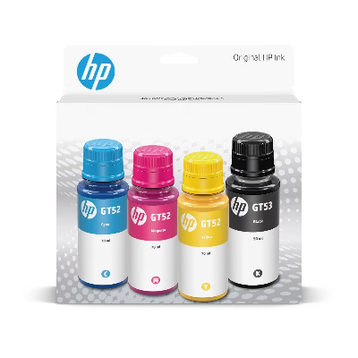 Picture of HP GT53 & GT52 Black, Cyan, Magenta, Yellow Ink Bottle Full Set( Multicolor )