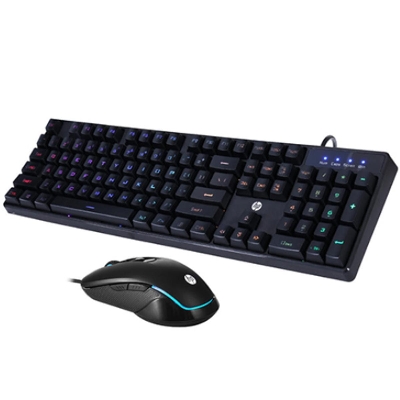 Picture of Hp KM200 Wired Gaming Mouse & Keyboard Combo( Black )