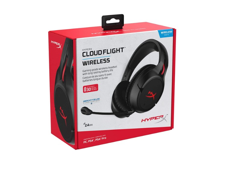 Picture of HyperX 4P5L4AA Cloud Flight Wireless Gaming Headphone( Black )