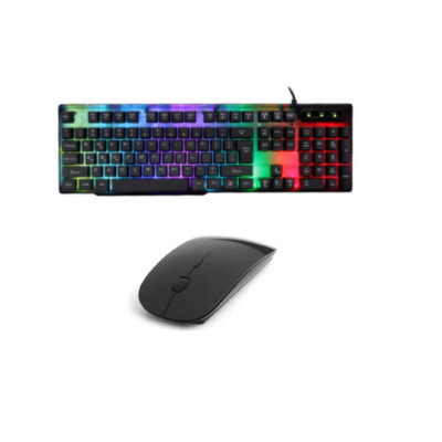 Picture of I-Crown I-707 + Ultra Slim Keyboard & Mouse Combo( Multicolor )