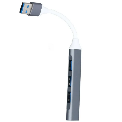 Picture of I-Crown Portable 4 port Silver USB Hub( Deep Gray )