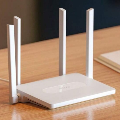 Picture of imou HR12F AC1200 Dual Band 8MB ROM + 64MB RAM WiFi 4 Antena Upto 2000Sft Router With Free T-shirt( White )