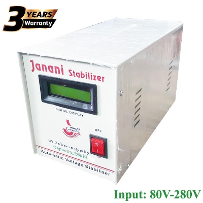 Picture of Janani 2000VA Digital Voltage Stabilizer (Input 80V-280V)( White )