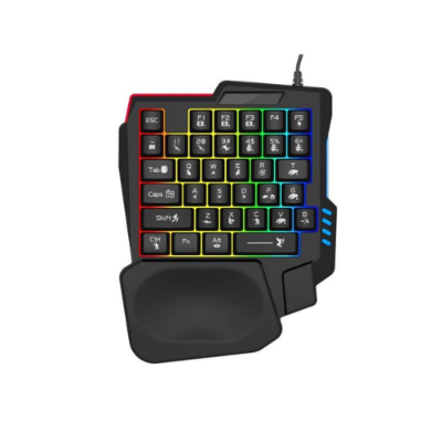 Picture of Jedel K601 Customization 35 Keys Single Hand Wired Gaming Keyboard( Black )