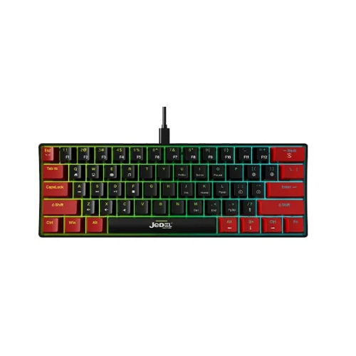 Picture of Jedel KL69 OEM 61 Keys Wired Mechanical Gaming Keyboard( Green Tea Latte )