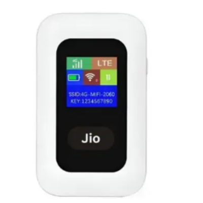 Picture of Jio LTE MF880s Portable 3G/4G High-Speed Connectivity, New Mobile Hotspot Router( White )