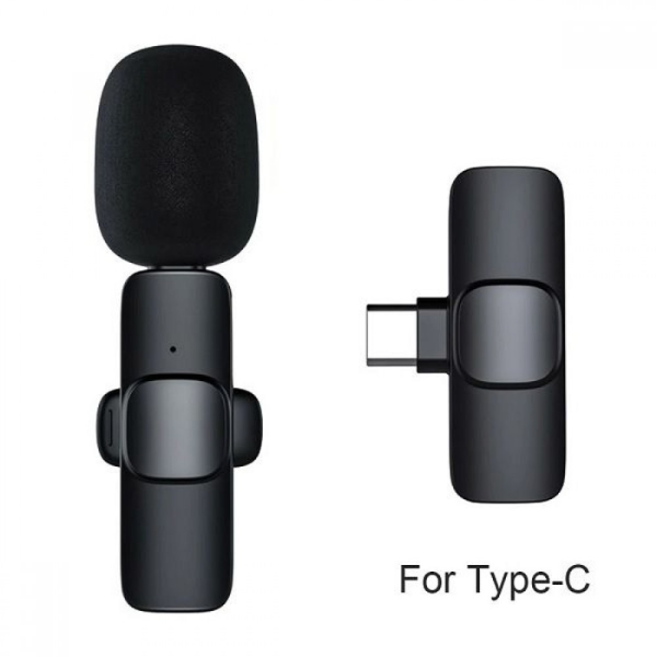 Picture of K8 lavalier Wireless Type-c Microphone( Black )
