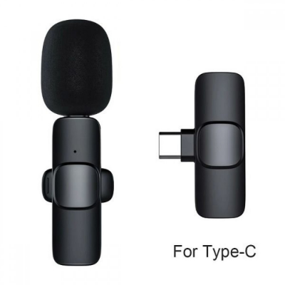 Picture of K8 lavalier Wireless Type-c Microphone( Black )