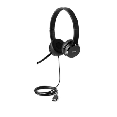 Picture of Lenovo 100 Stereo USB Headphone - Earphone( Black )