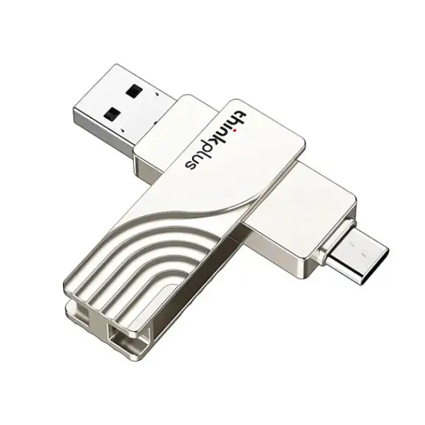 Picture of Lenovo ThinkPlus TPCU301 128GB 2 in 1 Type-C USB3.2 Pendrive( Silver )