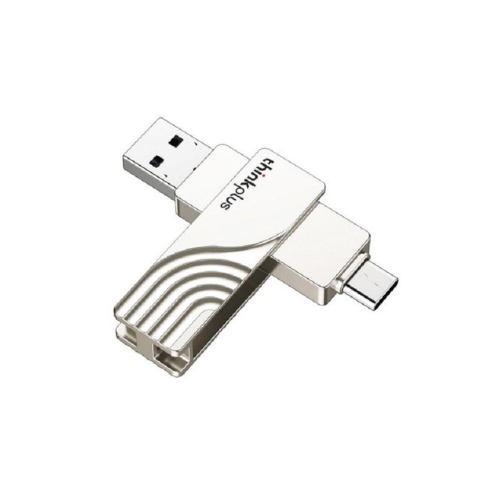 Picture of Lenovo ThinkPlus TPCU301 256GB 2 in 1 Type-C USB3.2 Pendrive( Silver )