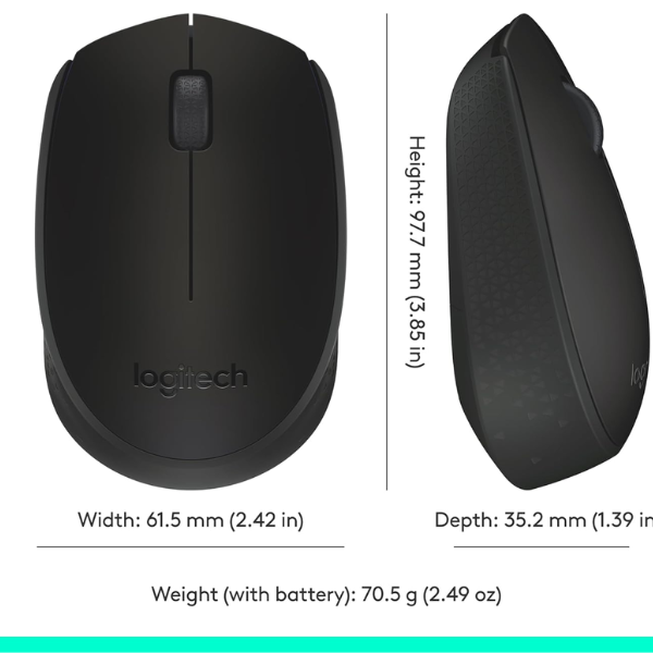 Picture of Logitech M170 Wireless Mouse( Black )
