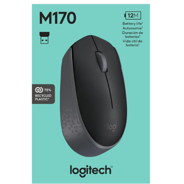 Picture of Logitech M170 Wireless Mouse( Black )