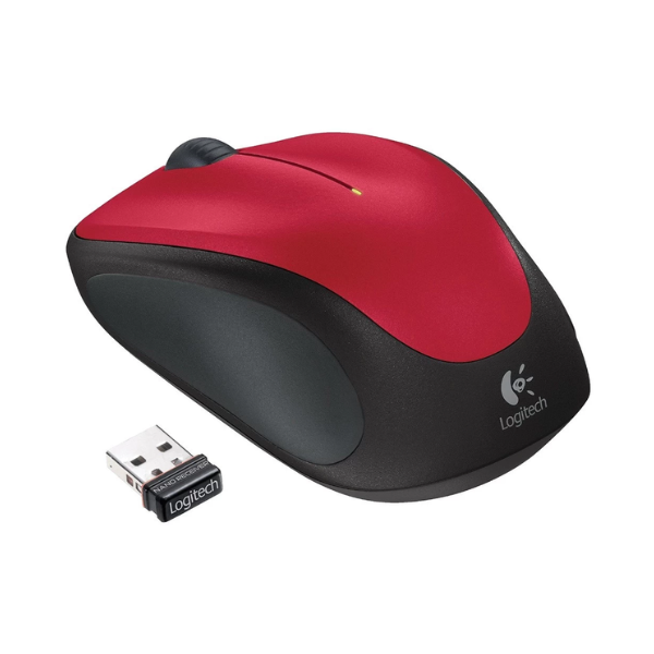 Picture of Logitech M235 Red Rubber Sides Wireless Mouse( Red )