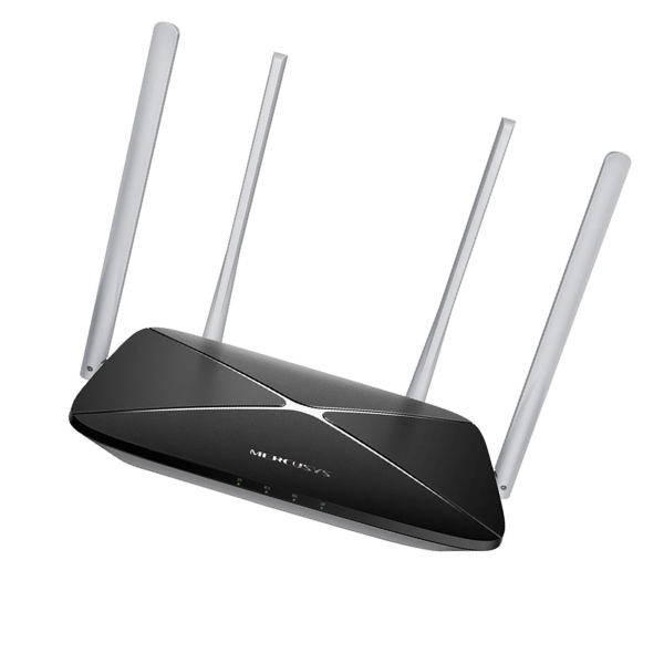 Picture of Mercusys Ac12 Dual Band 4 Antenna 1200Mbps Router - Wifi Router( Black )