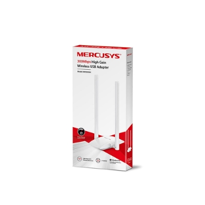 Picture of Mercusys MW300UH 300Mbps High Gain Wireless USB Adapter( White )
