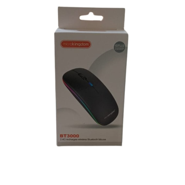 Picture of Microkingdom BT3000 Wireless Bluetooth Rechargeable Mouse( Black )