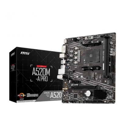 Picture of MSI A520M-A PRO 5th & 3rd Gen AMD mATX Motherboard
