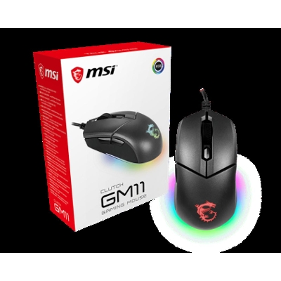 Picture of Msi Clutch Gm11 Rgb USB Black Gaming Mouse( Black )