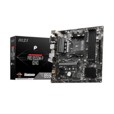 Picture of MSI PRO B550M-P GEN3 3rd & 5th Gen AMD ATX Motherboard