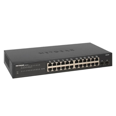 Picture of Netgear S350 GS324T 24-Port Gigabit Managed Switch with SFP24-Port Gigabit Managed Rackmount Smart Switch with SFP( Black )