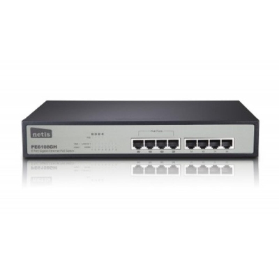 Picture of Netis PE6108GH 8 Port Gigabit 4 Port PoE Switch( Black )