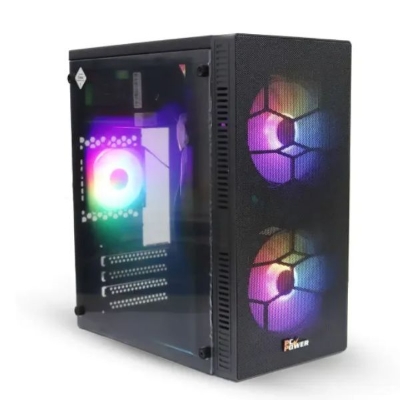 Picture of PC Power PP-X2603 BK Web Mesh mAtx Casing With Power Supply( Black )