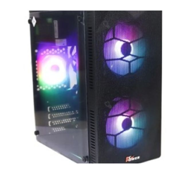 Picture of PC Power PP-X2603 BK Web Mesh mAtx Casing With Power Supply( Black )